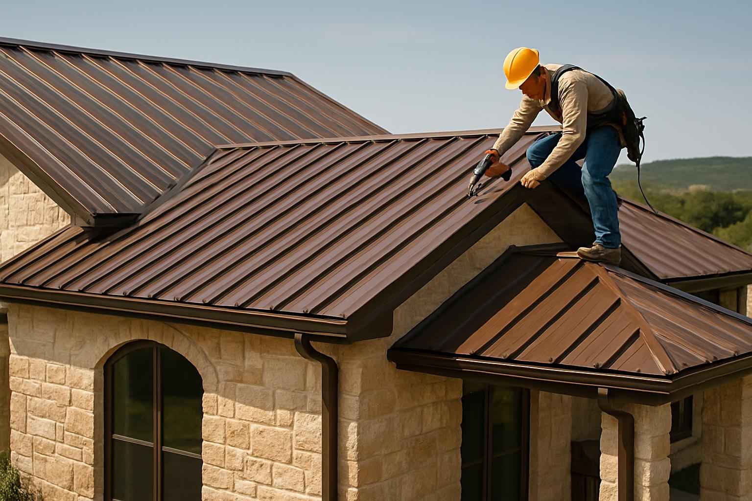 R Panel Roof Installer in Fredericksburg TX
