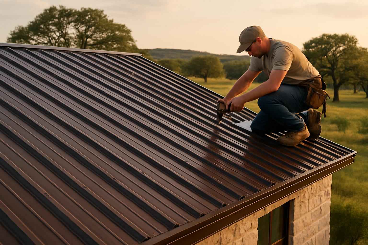 R Panel Roof Installer in Luckenbach TX