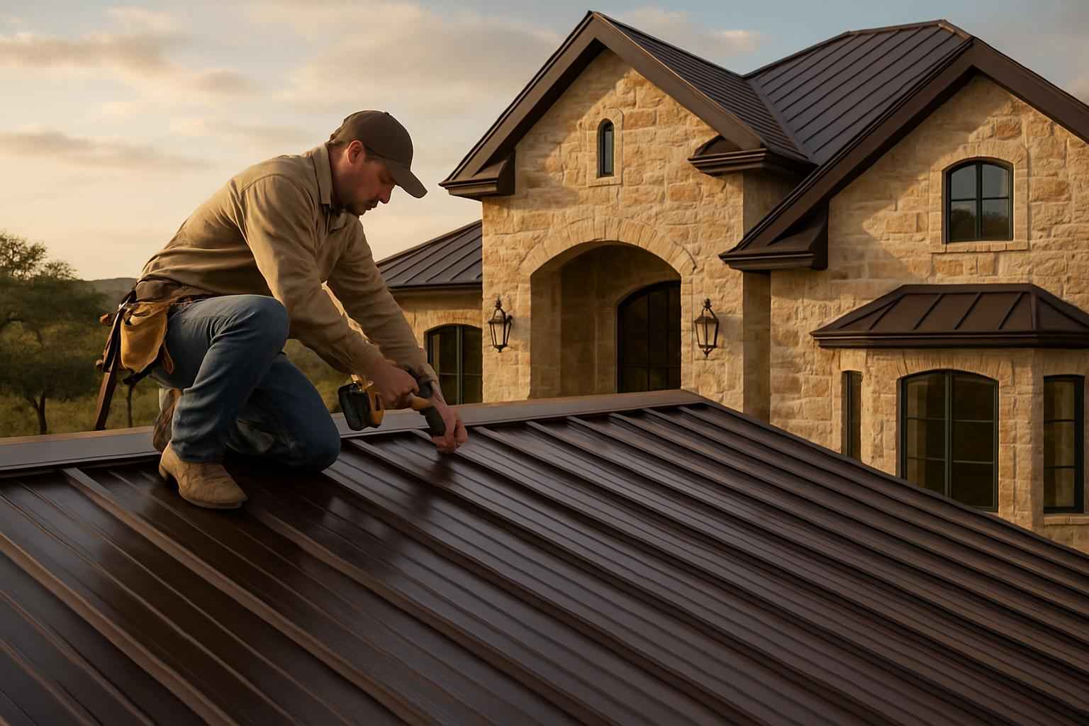 R Panel Roof Installer in Stonewall TX