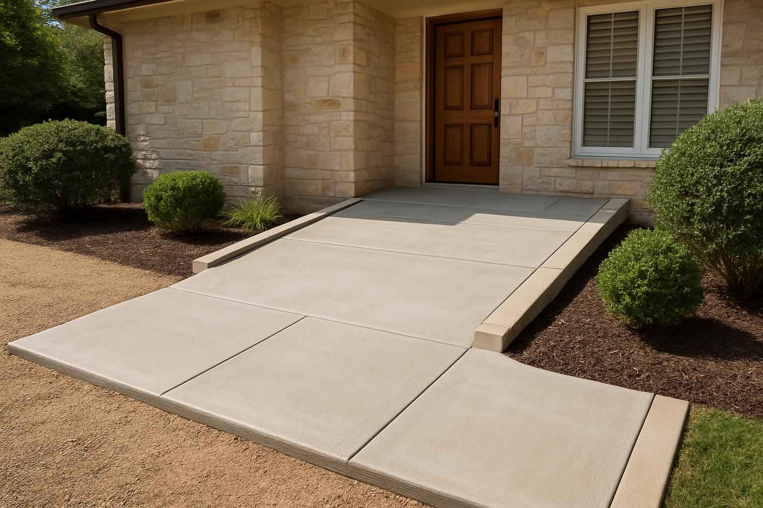 Ramp Pour Service in Fredericksburg TX