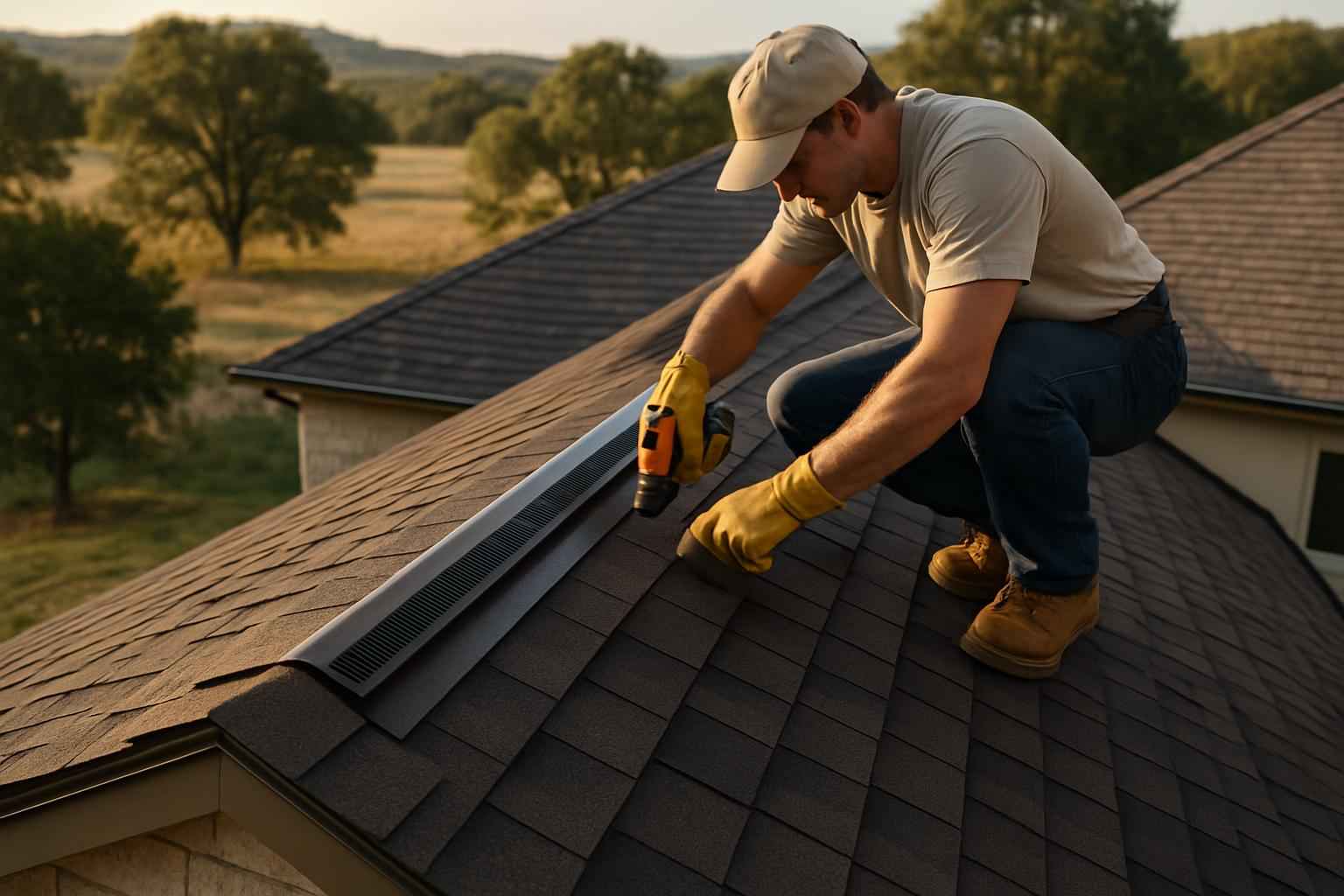 Ridge Vent Installation Service in Willow City TX