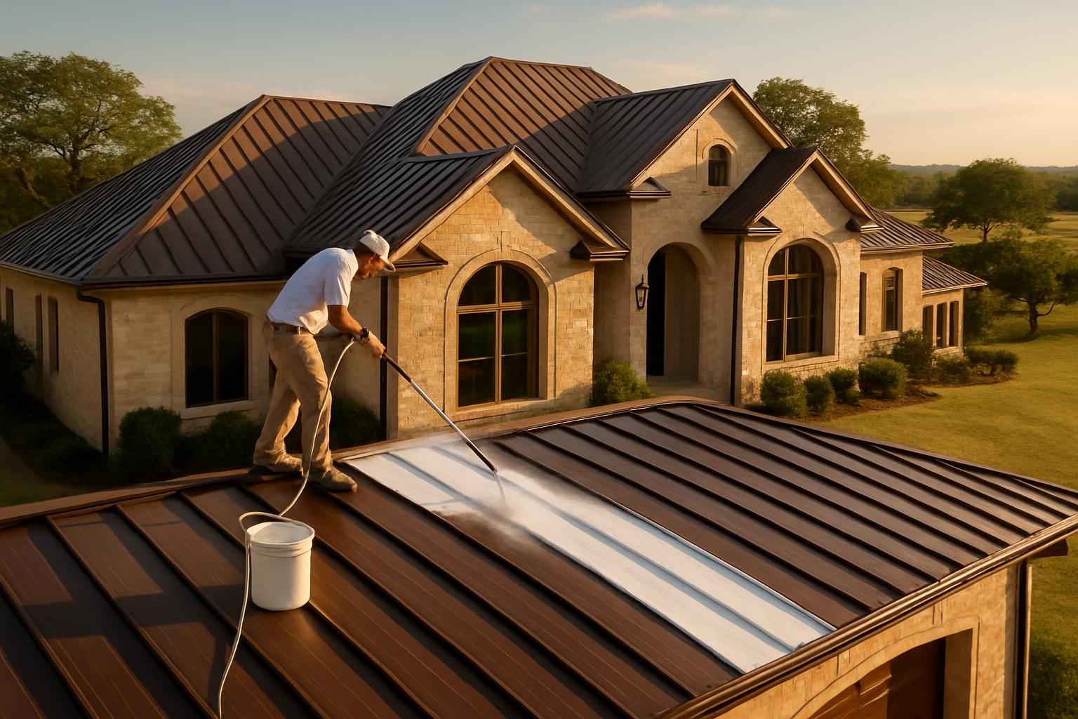 Roof Recoat Service in Doss TX