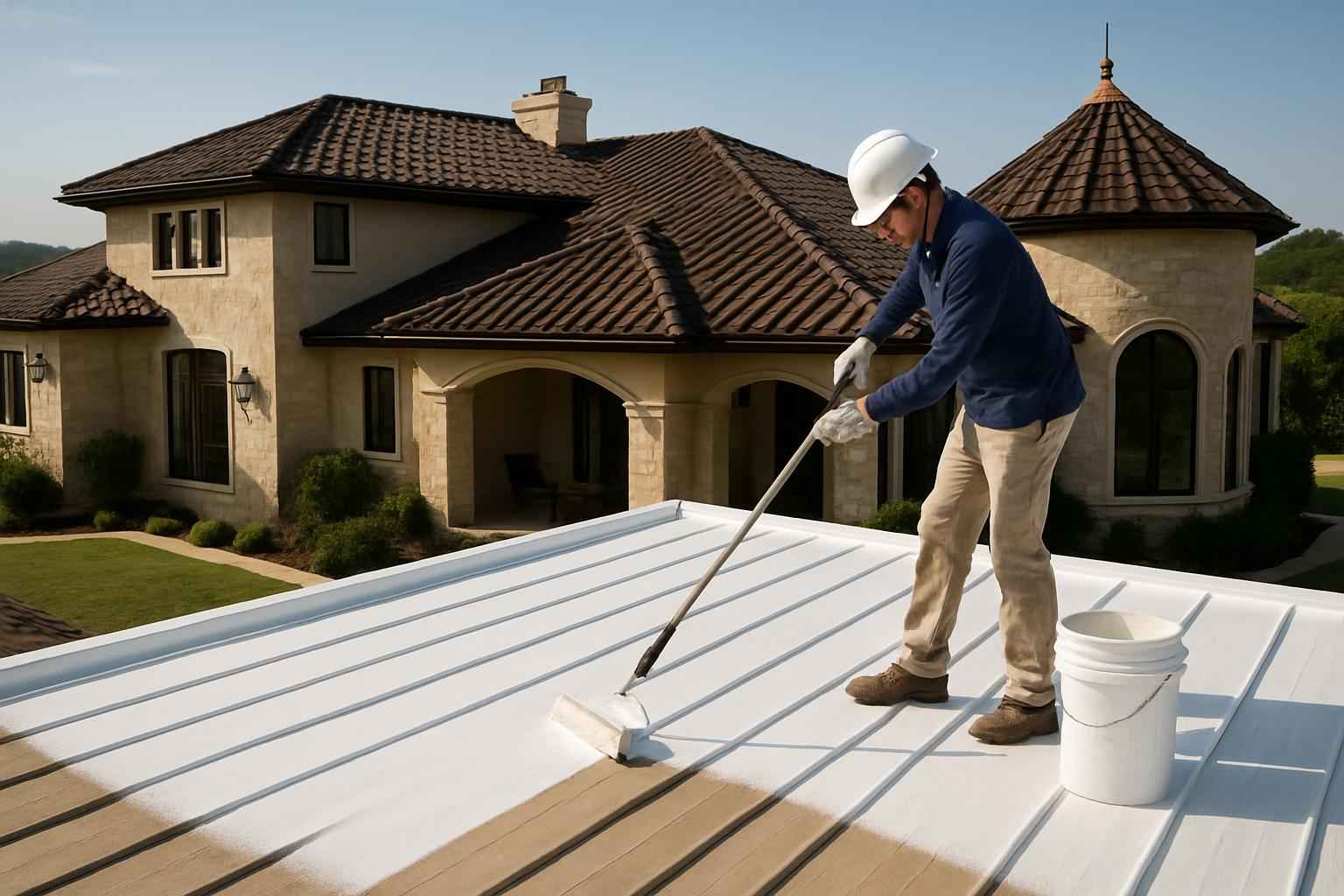 Roof Recoat Service in Willow City TX