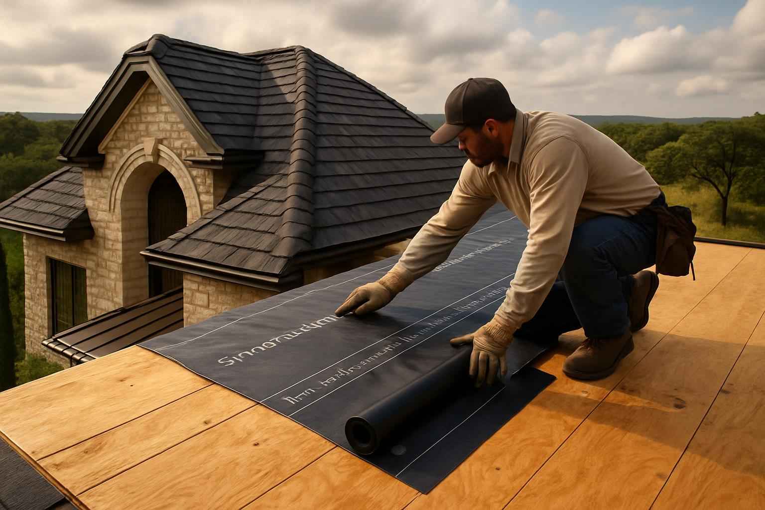 Roof Underlayment Service in Luckenbach TX