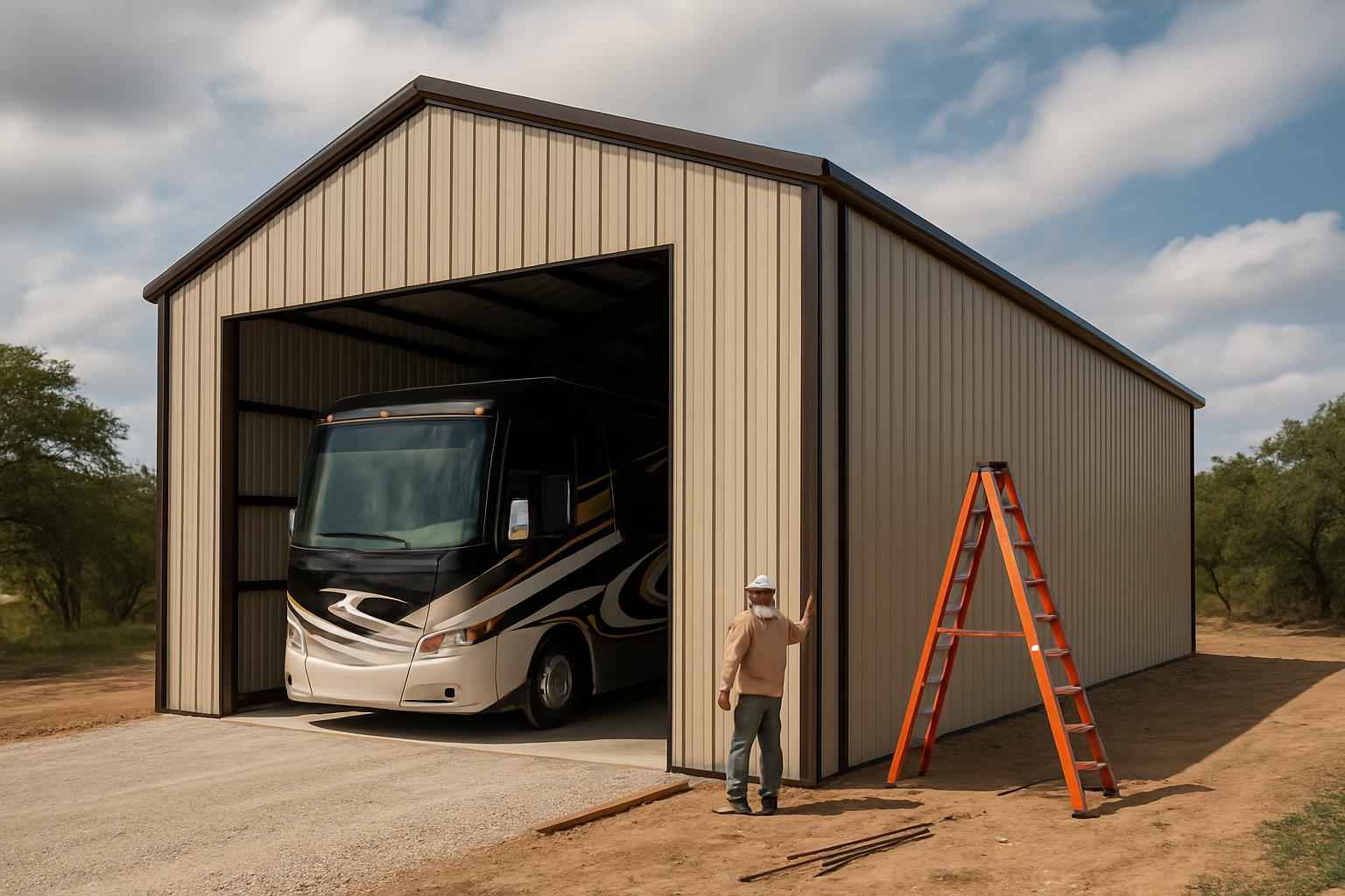 RV Bay Construction Service in Willow City TX