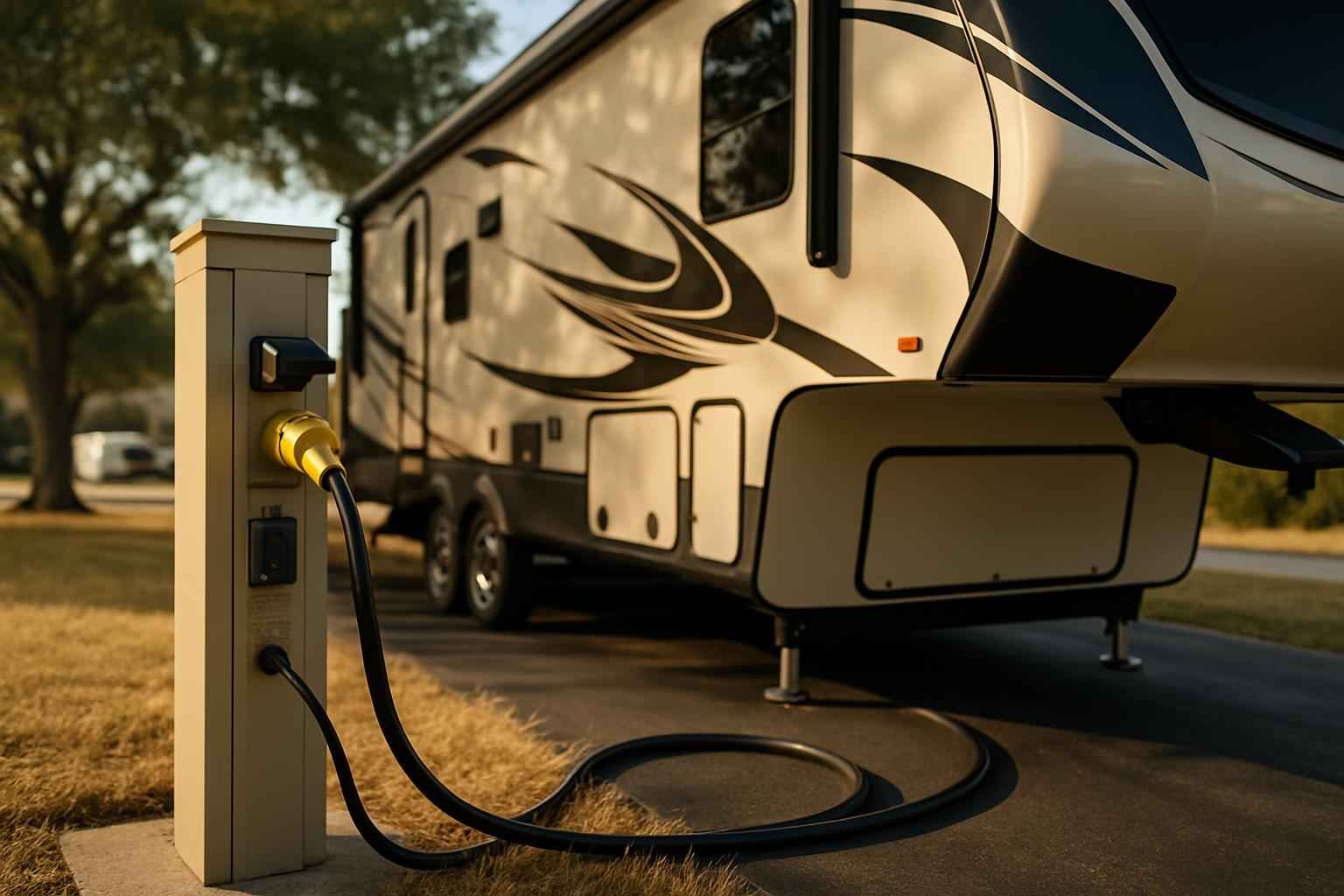 RV Electrical Hookup Service in Hye TX