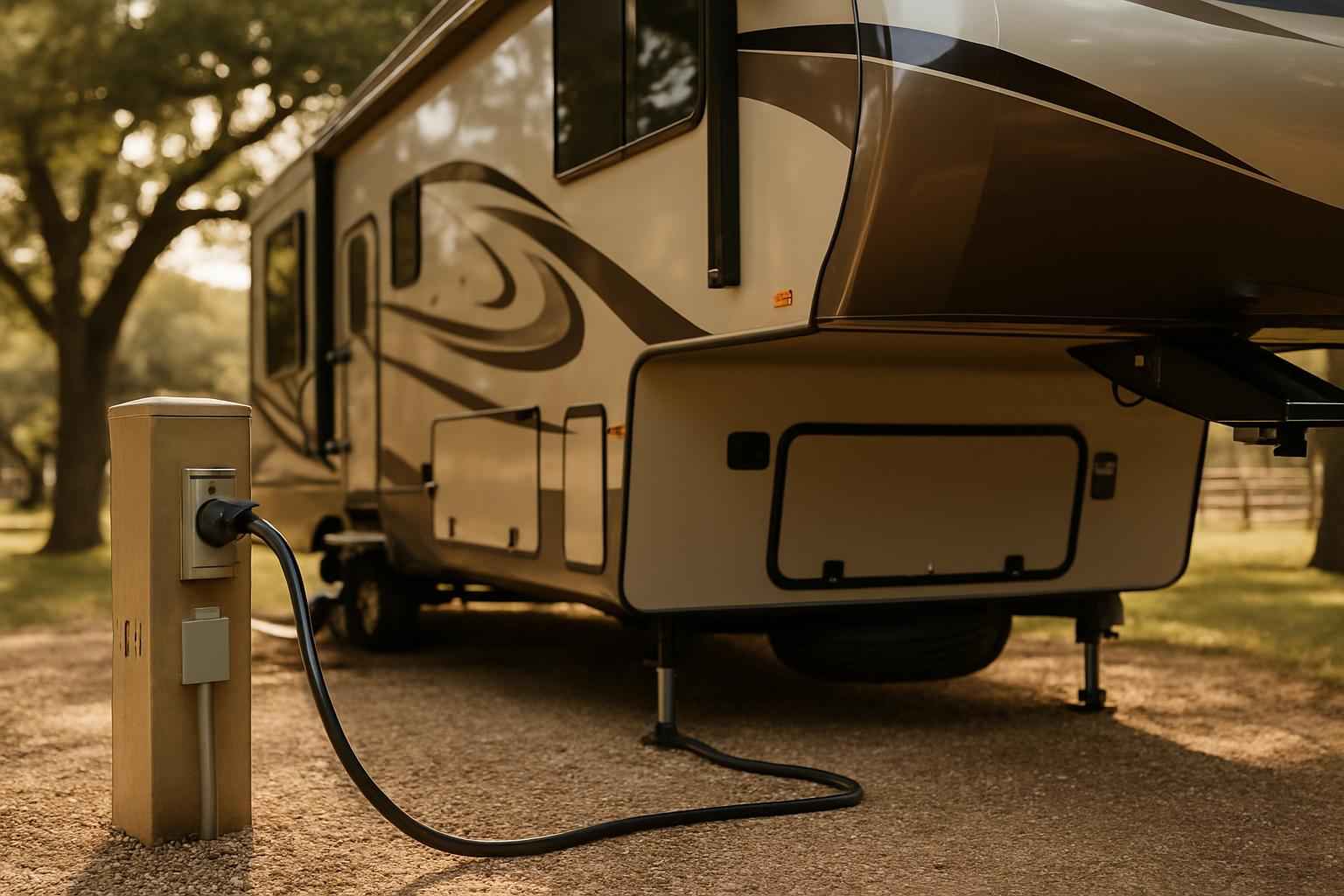 RV Electrical Hookup Service in Luckenbach TX