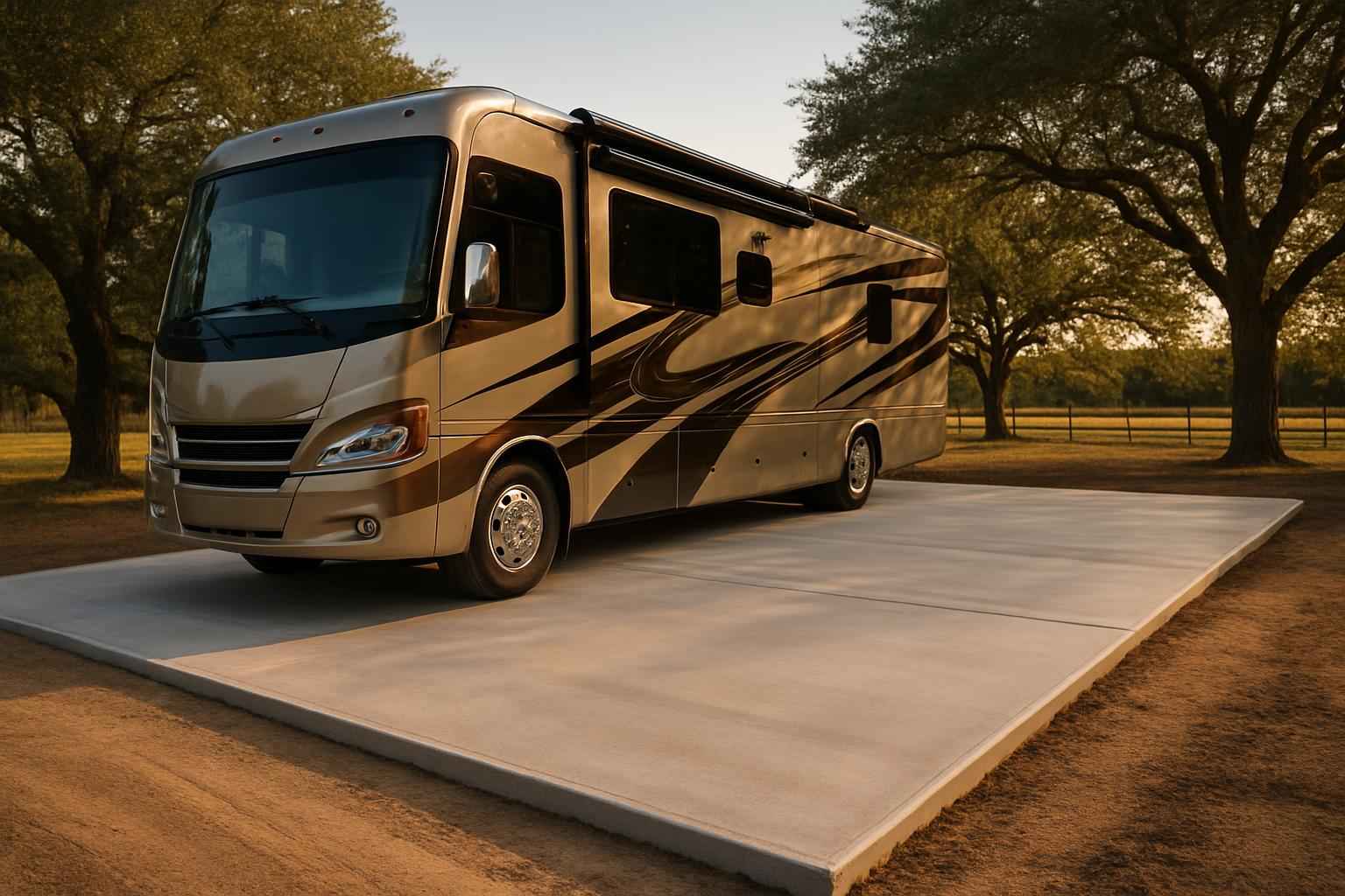 RV Storage Slab Contractor in Luckenbach TX