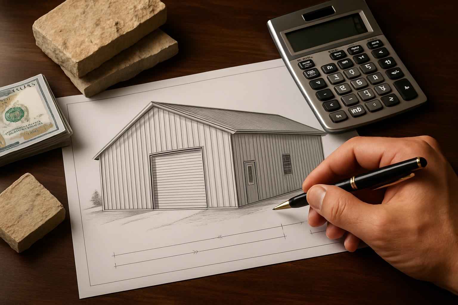Shop Build Cost Estimate in Stonewall TX