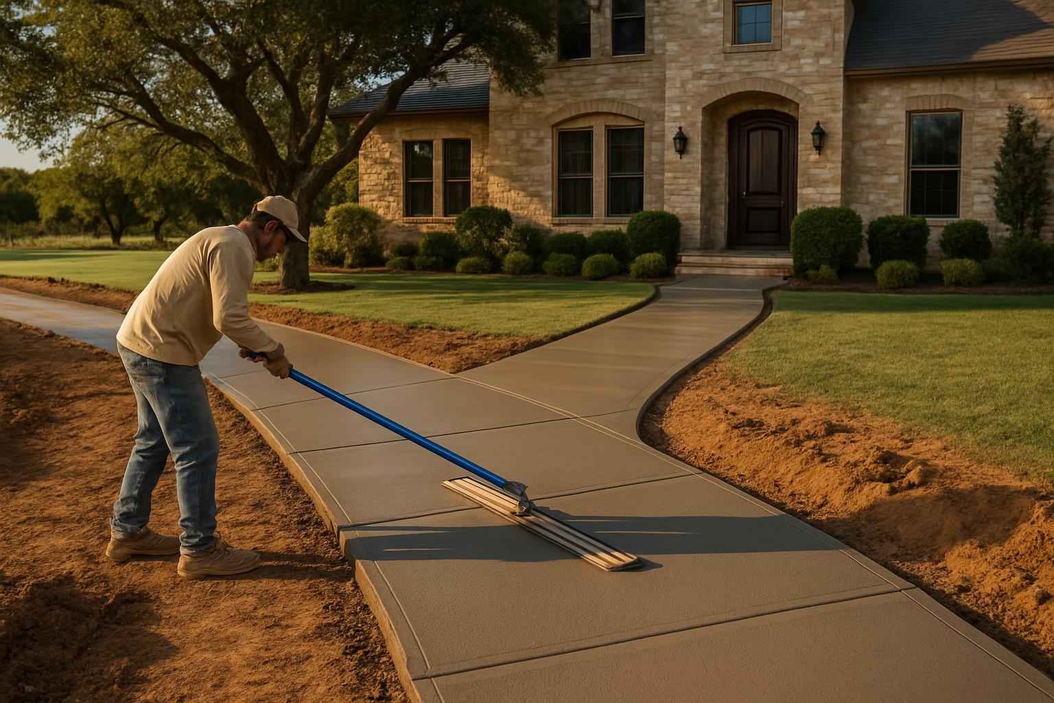 Sidewalk Flatwork Contractor in Fredericksburg TX
