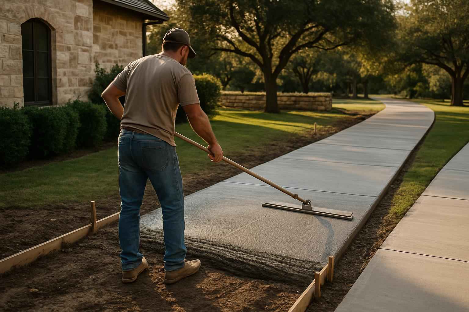 Sidewalk Flatwork Contractor in Hye TX