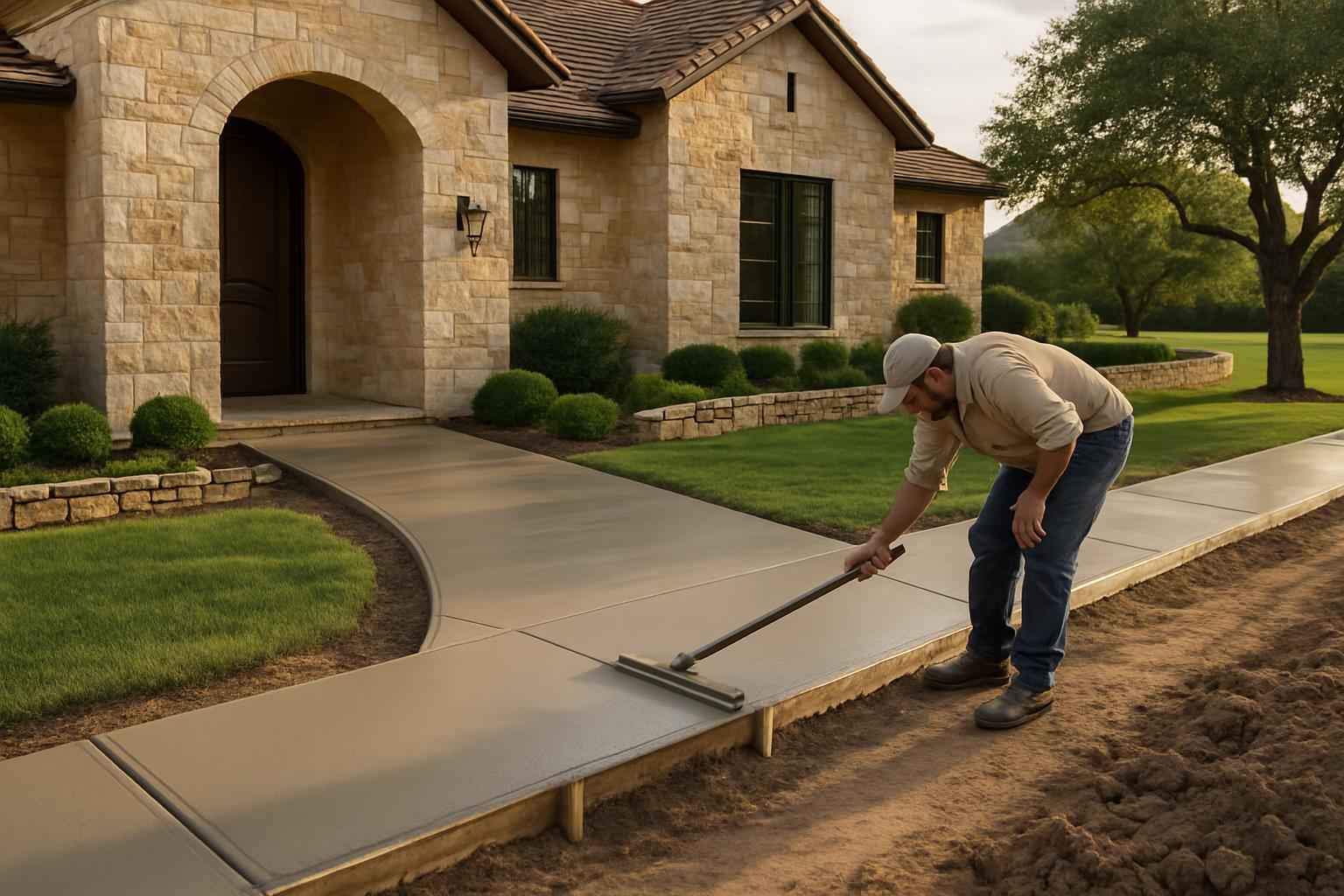 Sidewalk Flatwork Contractor in Stonewall TX
