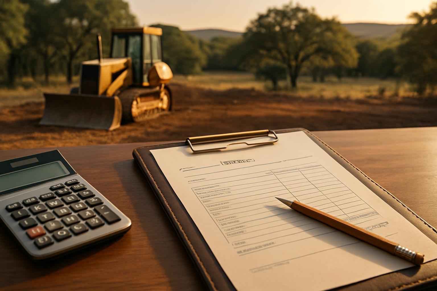 Site Prep Cost Estimate in Doss TX