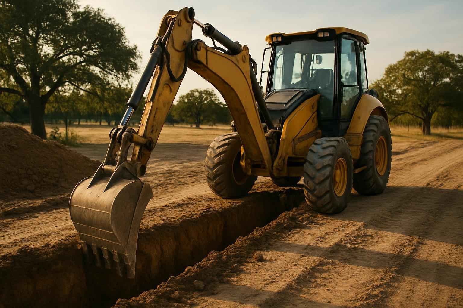 Site Utilities Trenching Service in Doss TX