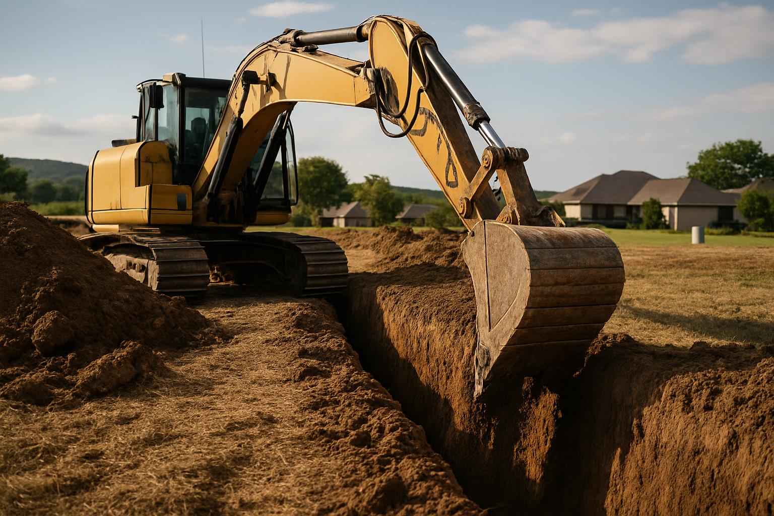 Site Utilities Trenching Service in Willow City TX