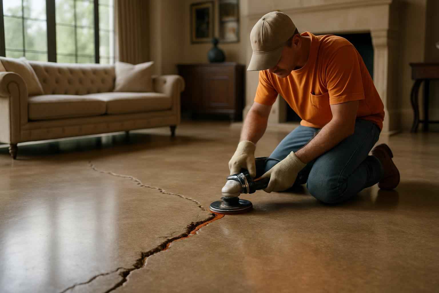 Slab Crack Repair Service in Willow City TX