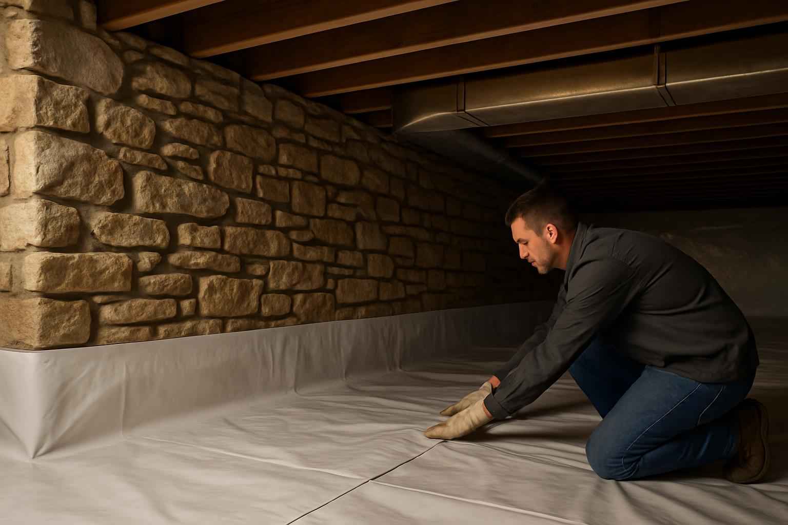 Vapor Barrier Installation in Stonewall TX