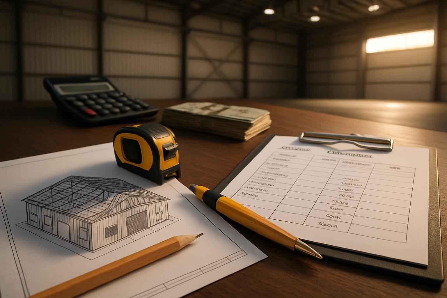 Warehouse Build Cost Estimate in Luckenbach TX