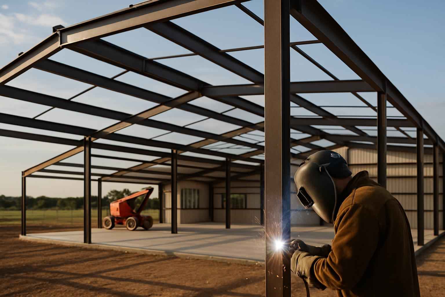 Weld Up Building Erection in Fredericksburg TX