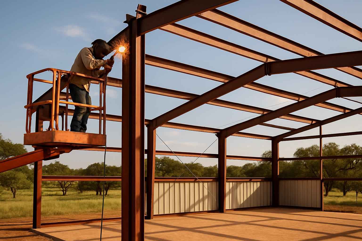 Weld Up Building Erection in Hye TX