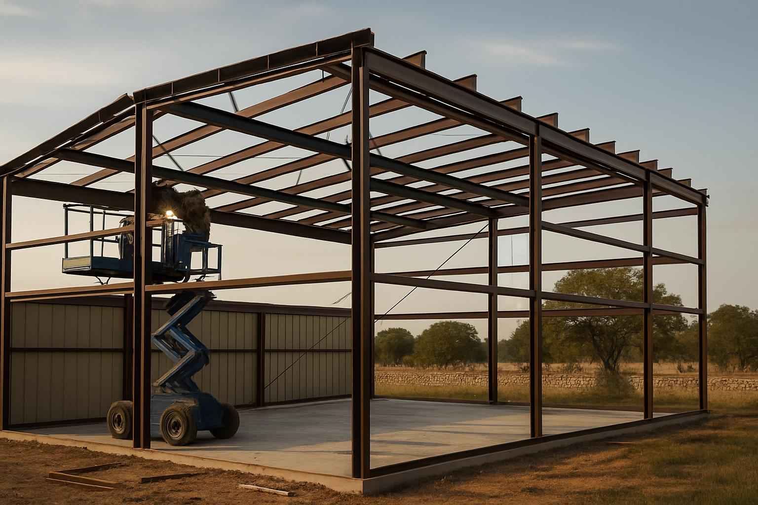 Weld Up Building Erection in Stonewall TX
