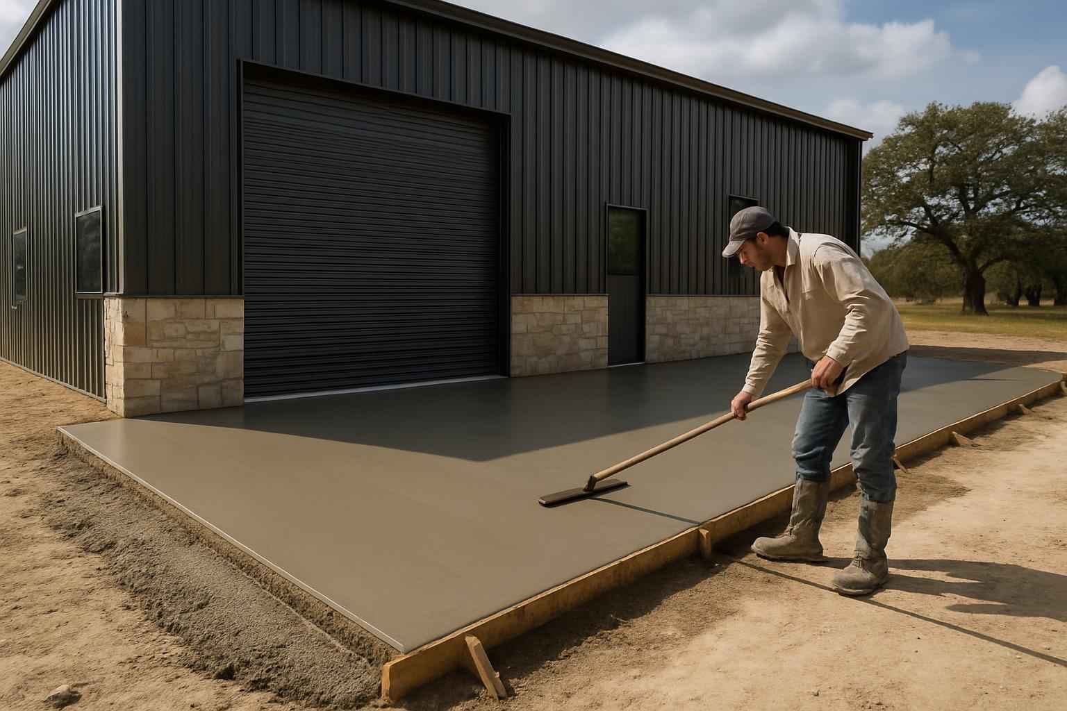 Apron Slab Installation Service in Sisterdale TX