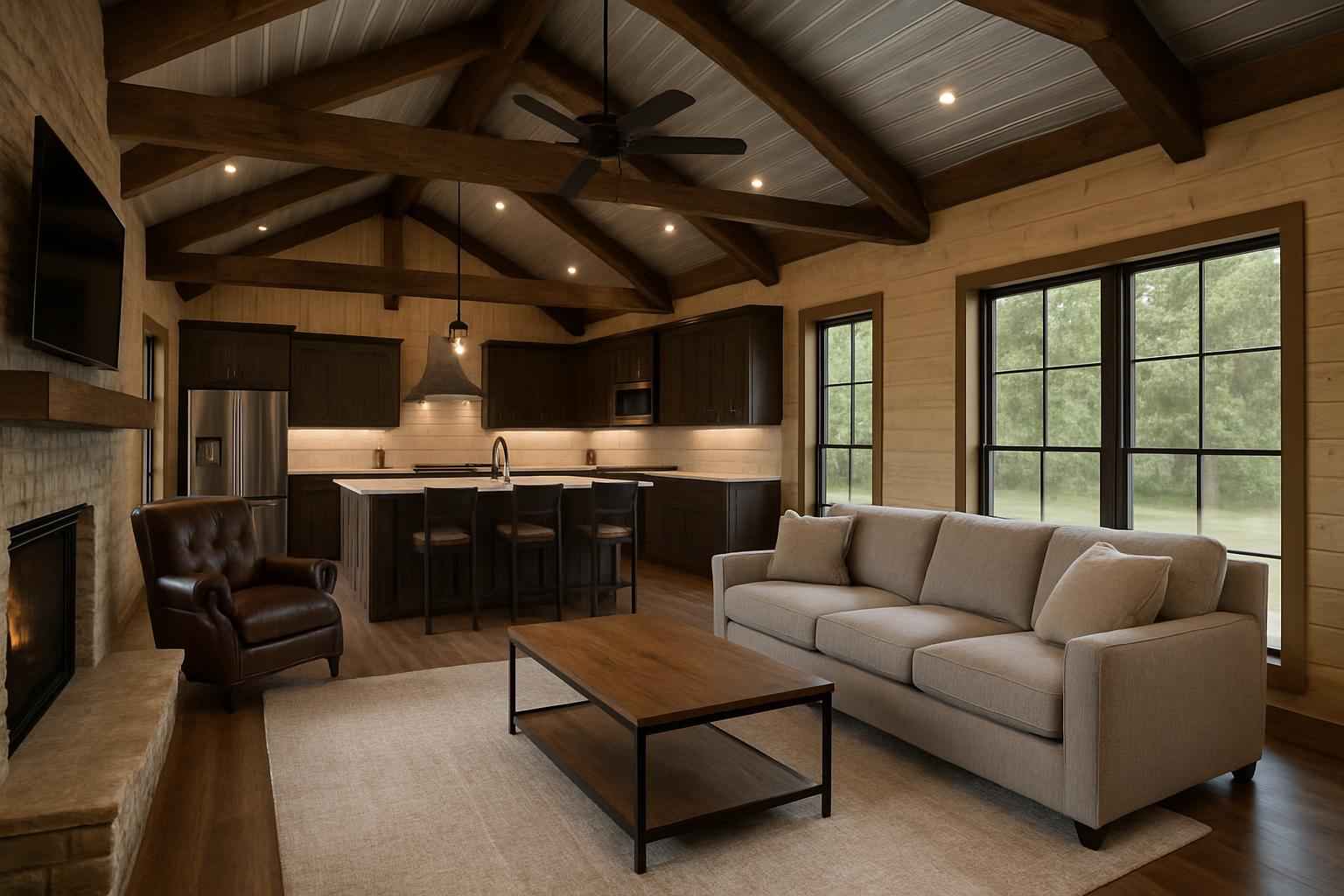 Barndominium Interior Build Out in Center Point TX