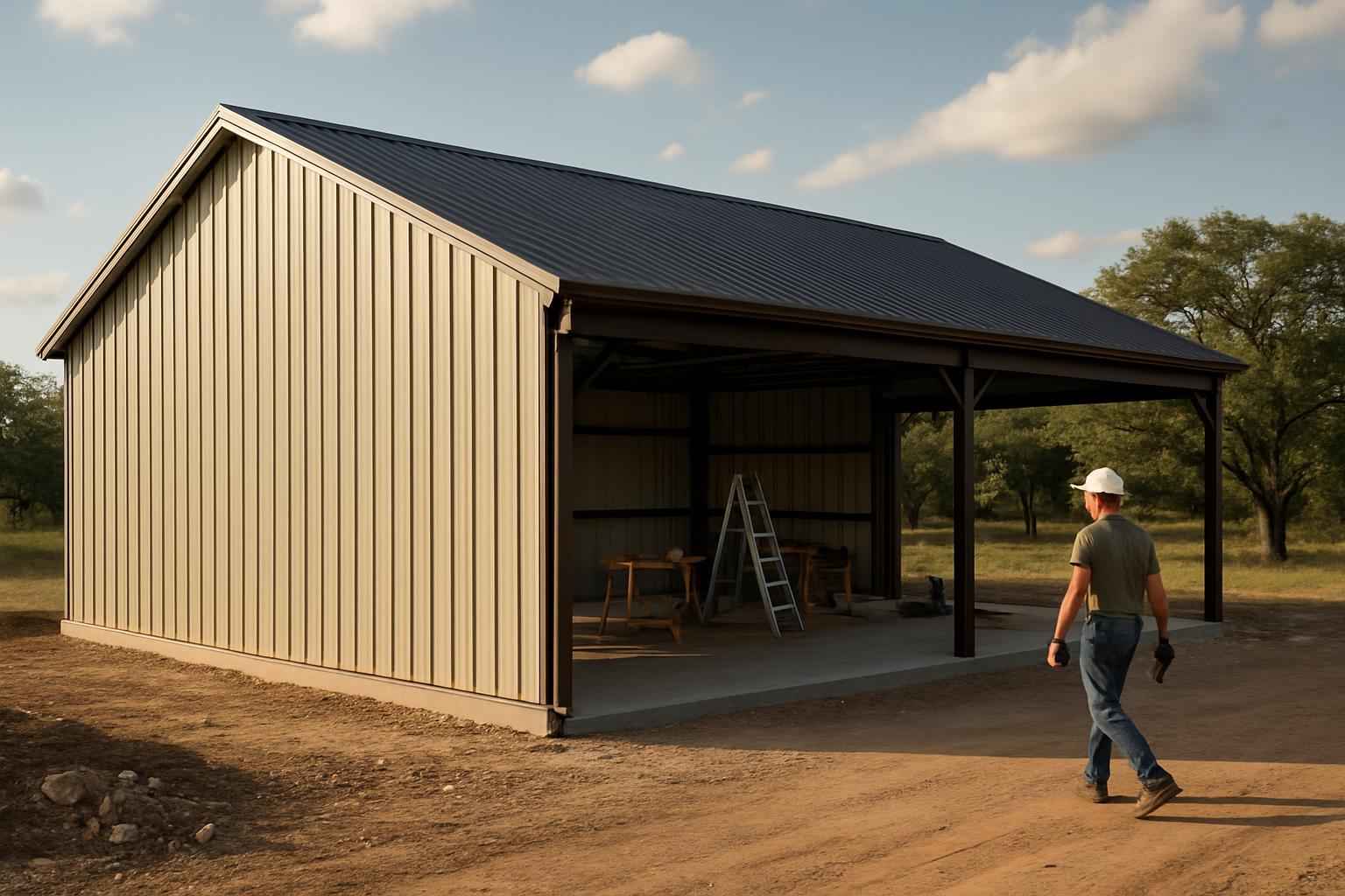 Barndominium Shell Construction in Blanco TX