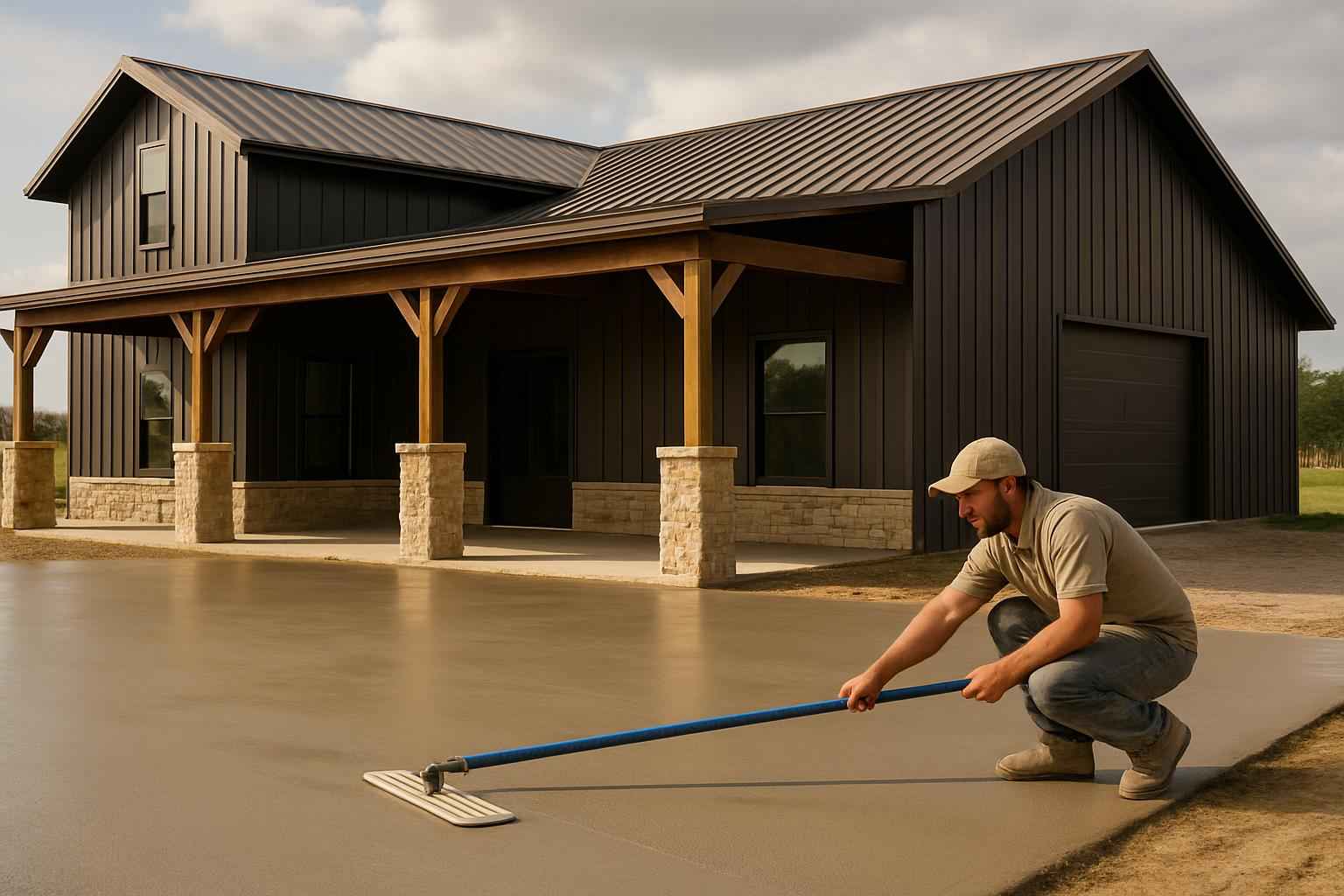 Barndominium Slab Contractor in Center Point TX
