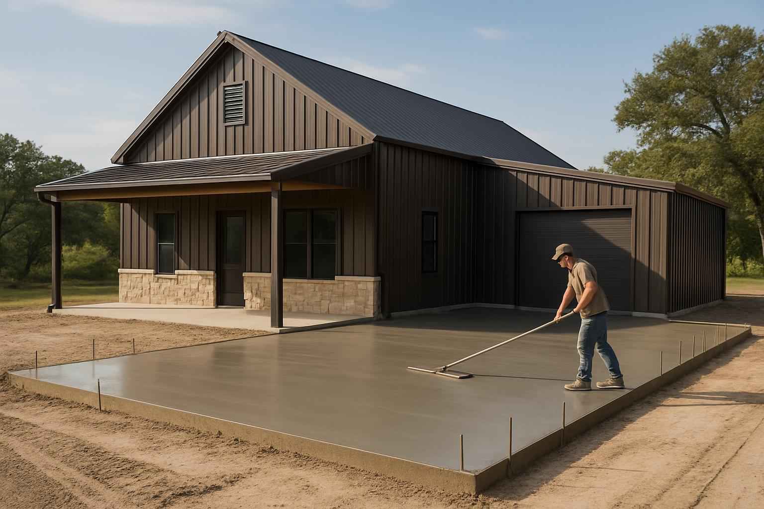 Barndominium Slab Contractor in Ingram TX