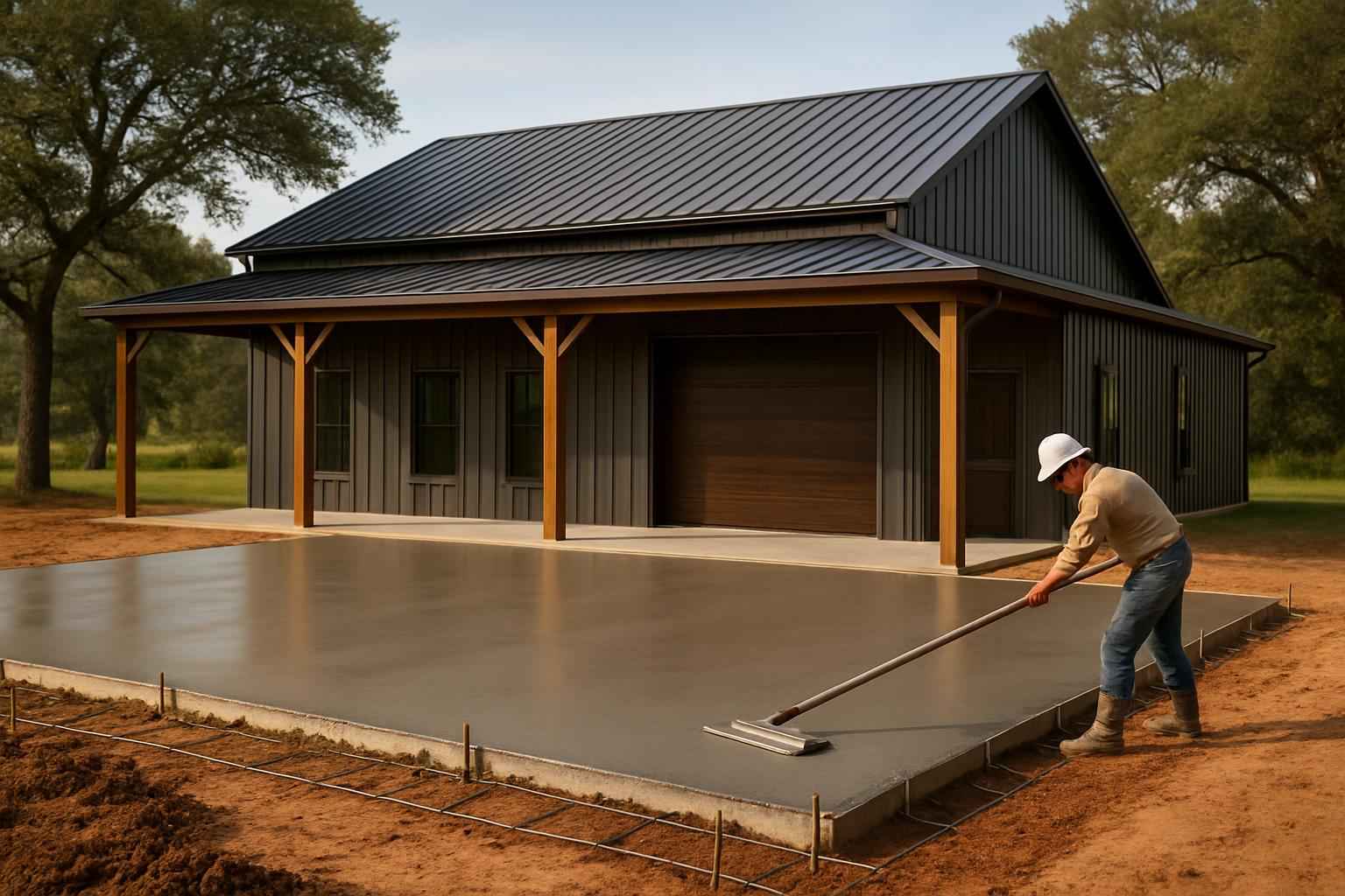 Barndominium Slab Contractor in Waring TX
