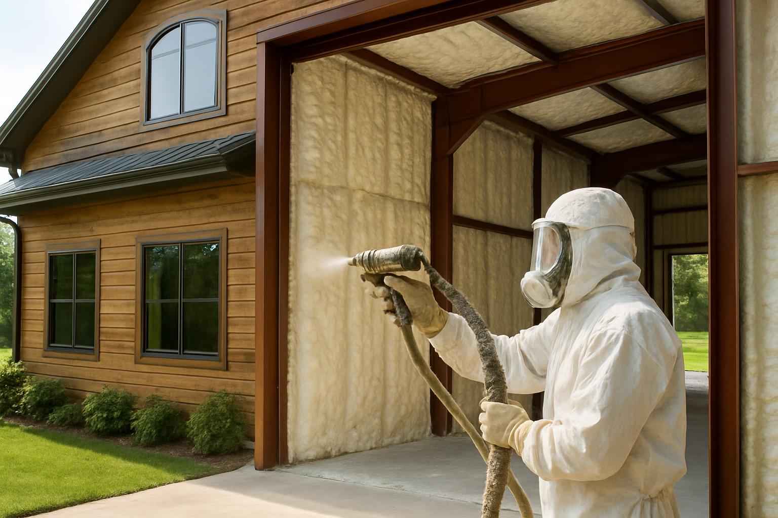 Barndominium Spray Foam Service in Ingram TX