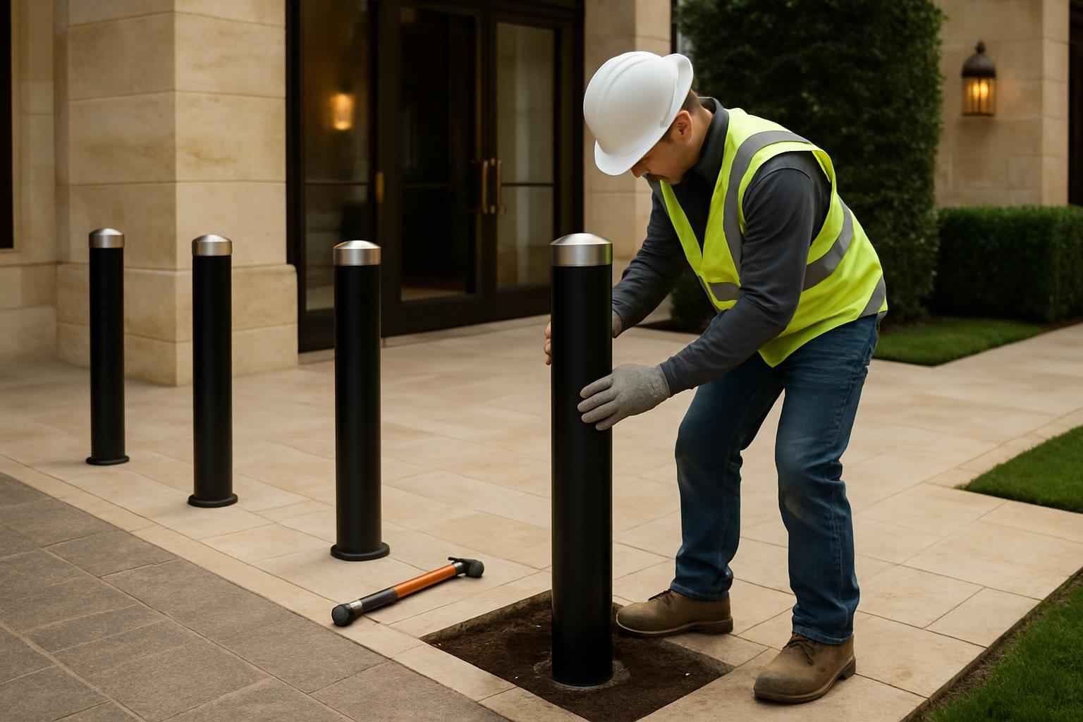 Bollard Installation Service in Waring TX
