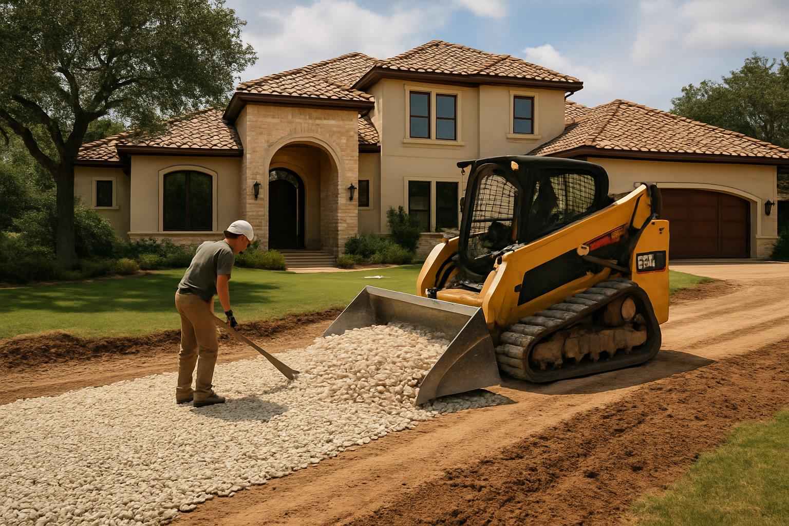 Construction Entrance Installation in Kerrville TX