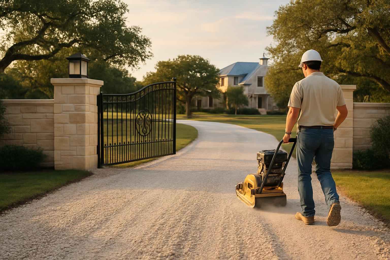 Construction Entrance Installation in Sisterdale TX