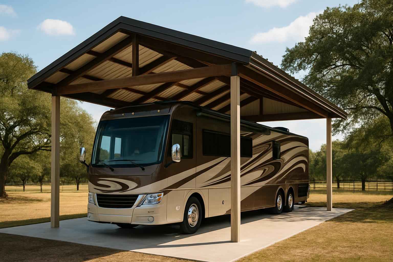 Covered RV Parking Builder in Center Point TX