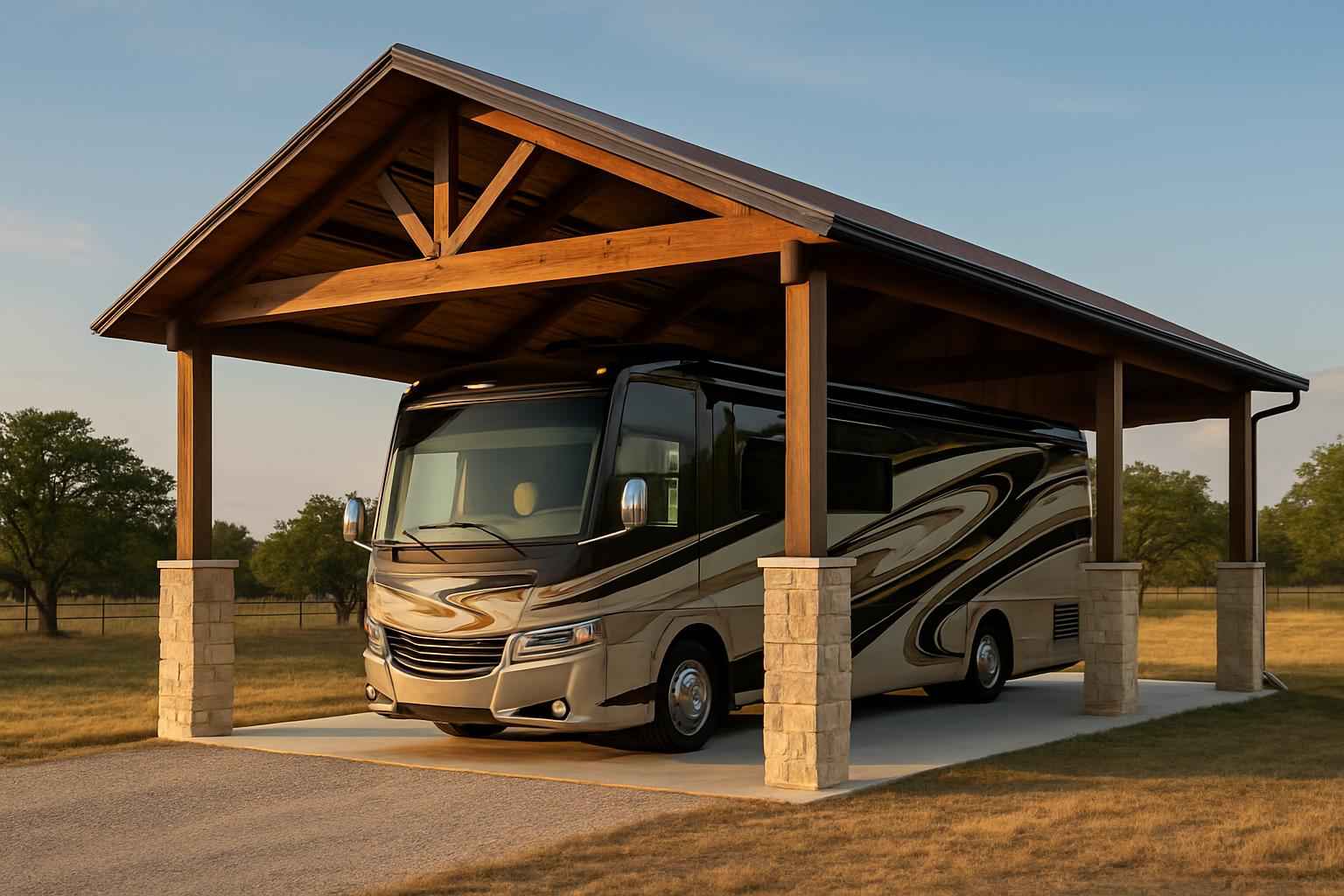 Covered RV Parking Builder in Comfort TX