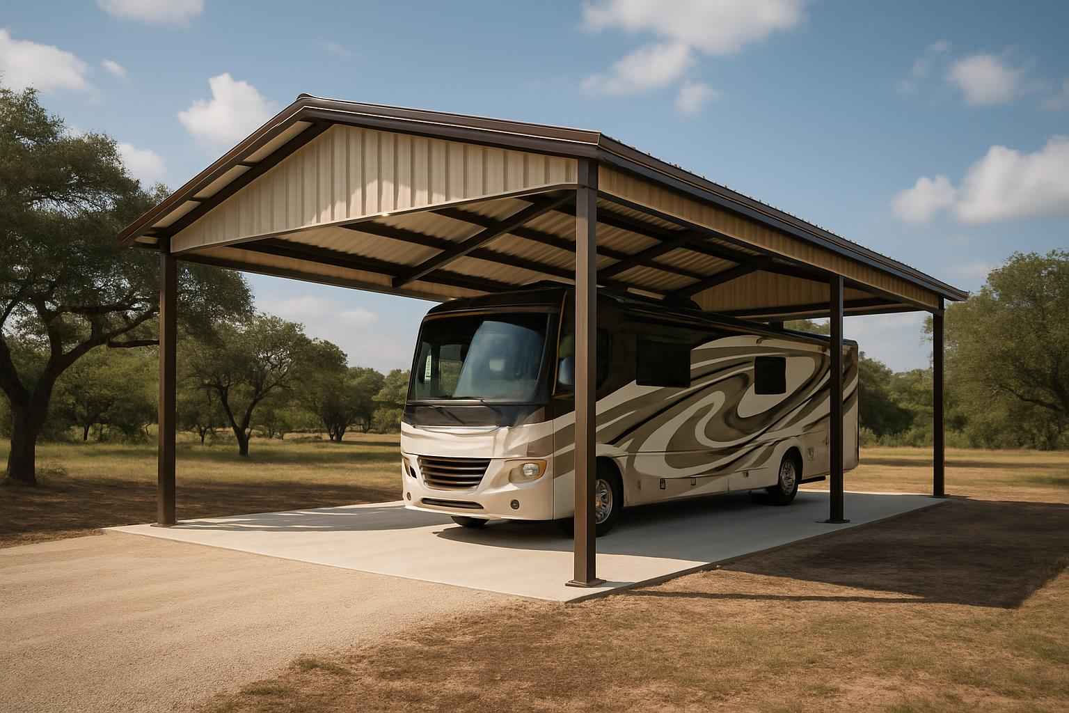 Covered RV Parking Builder in Sisterdale TX
