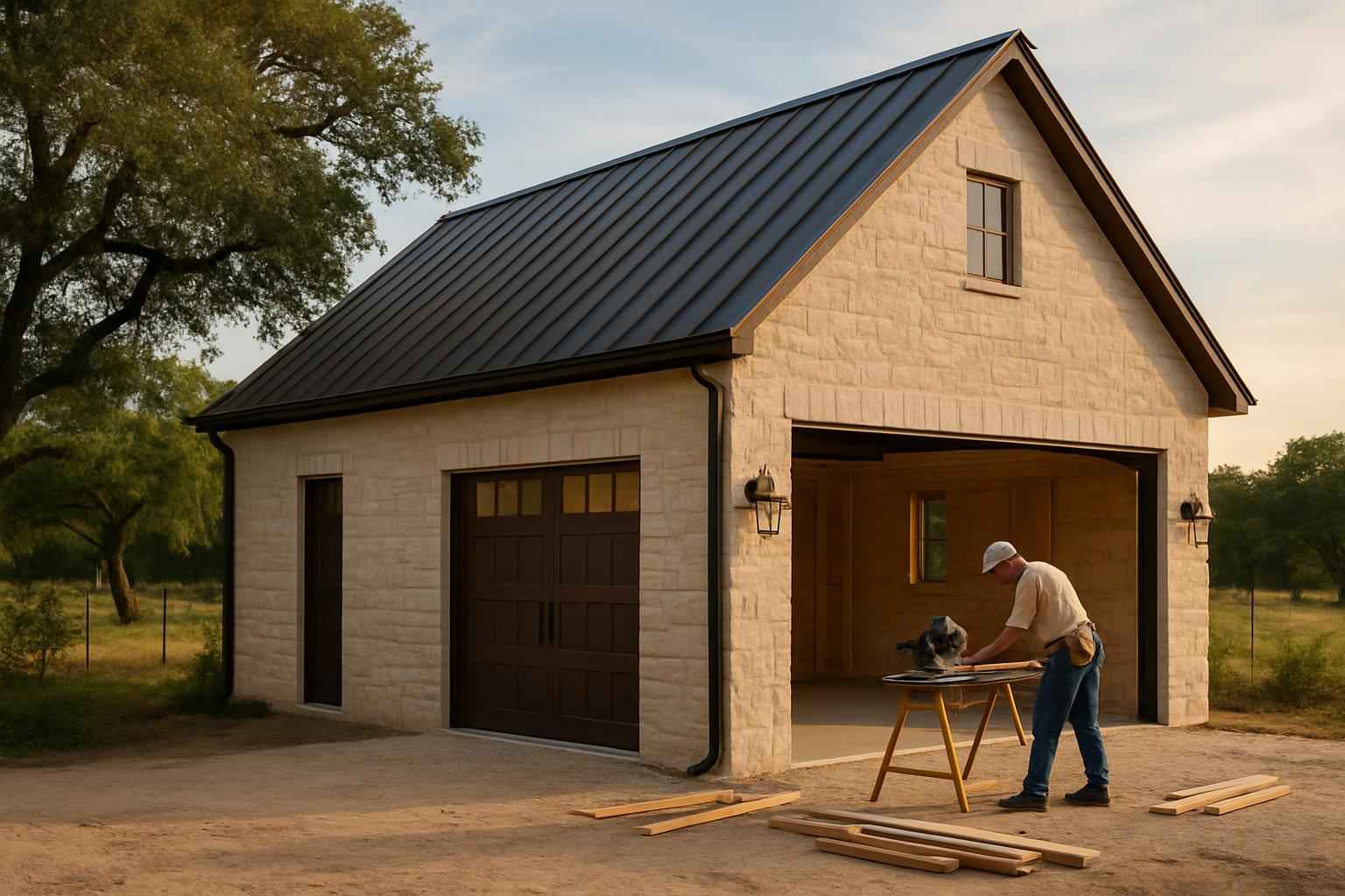 Detached Garage Builder in Waring TX