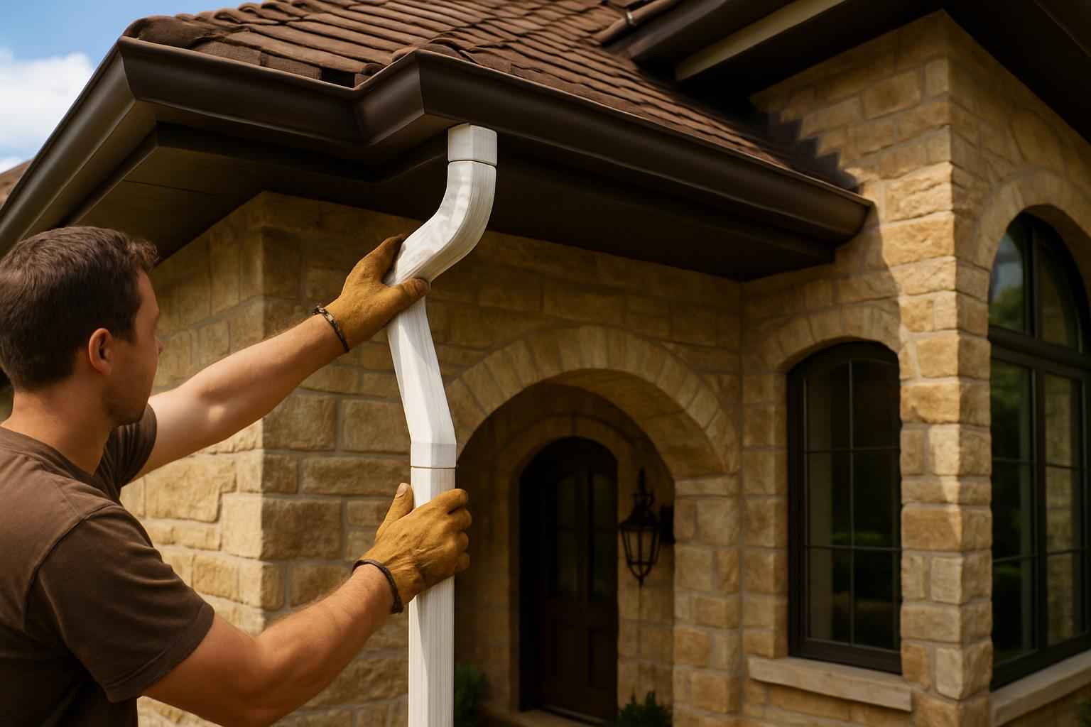 Downspout Installation Service in Center Point TX