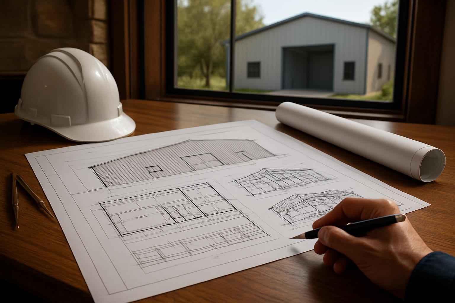 Engineered Metal Building Plans in Center Point TX