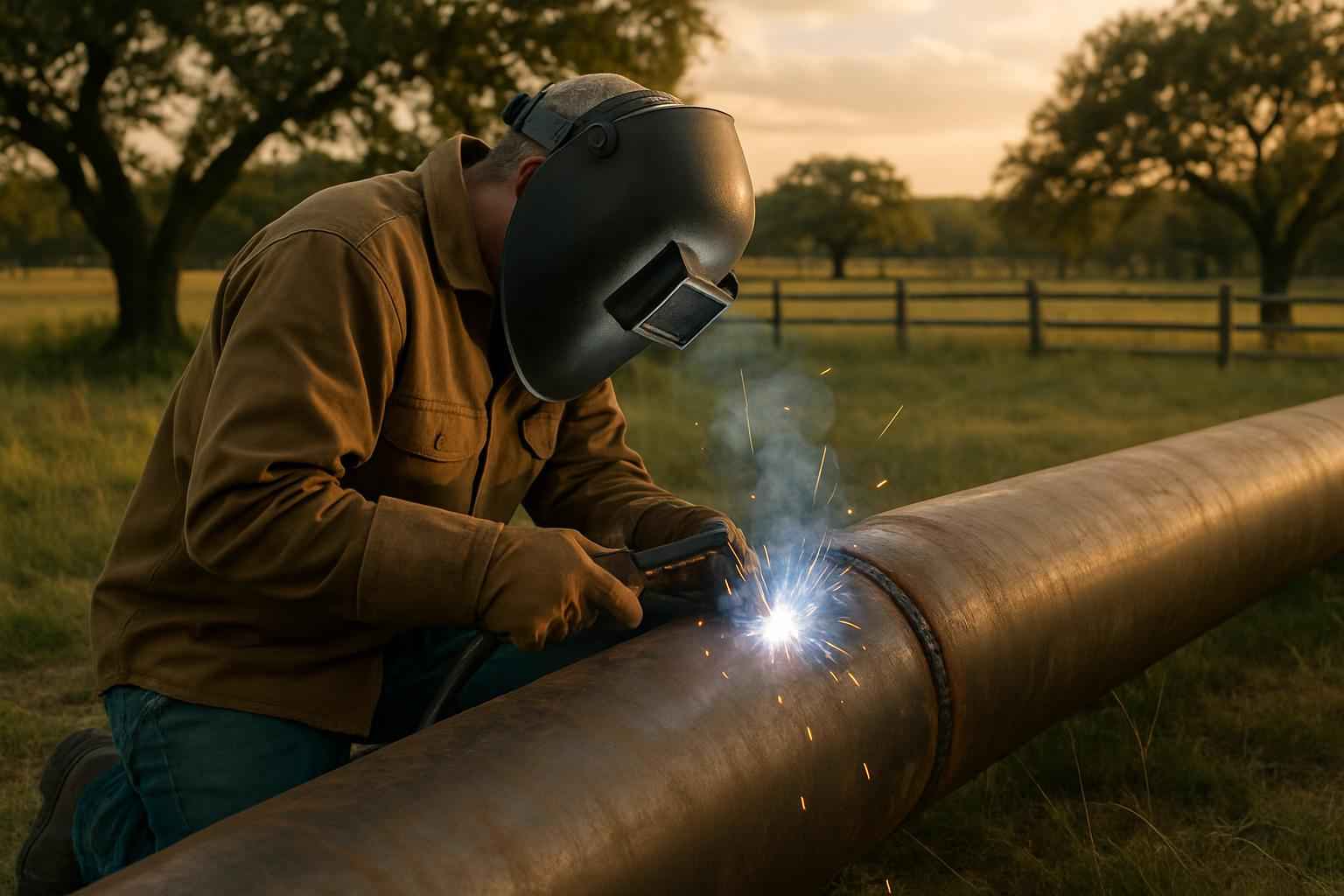 Field Welding Service in Waring TX