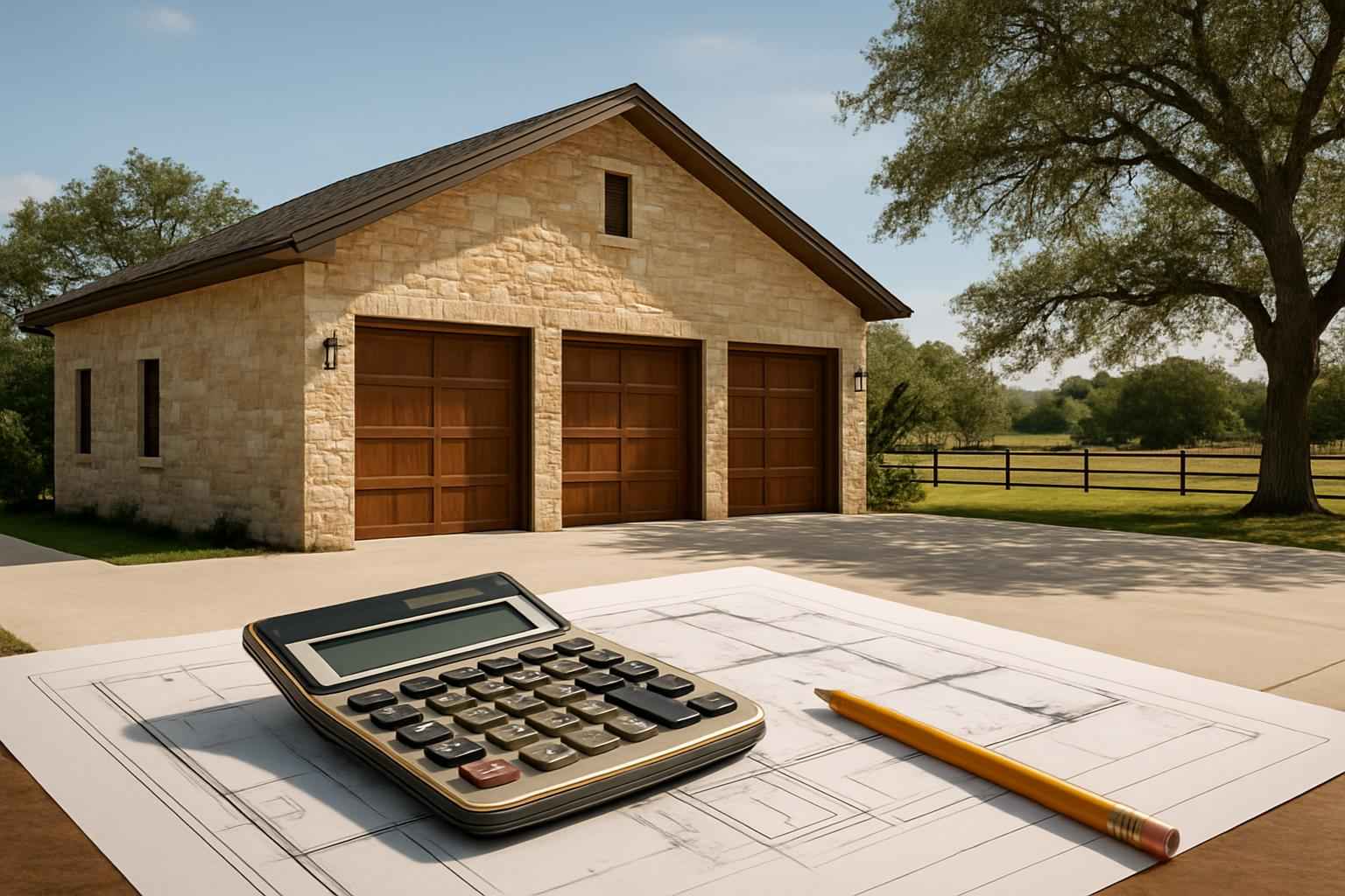 Garage Build Cost Estimate in Sisterdale TX