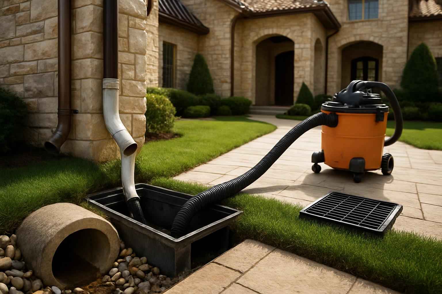 Gutter Outfall Drainage Service in Ingram TX