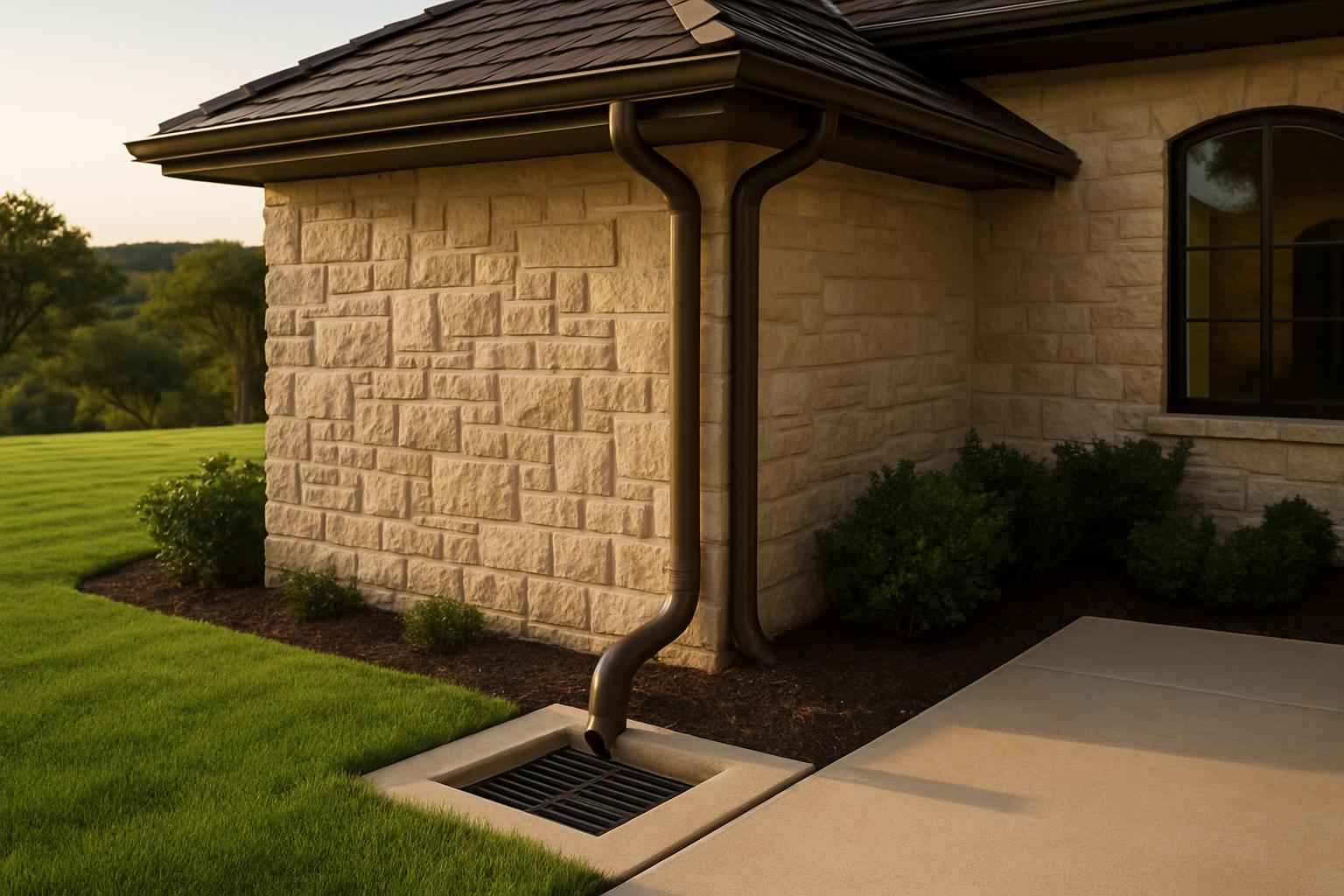 Gutter Outfall Drainage Service in Waring TX