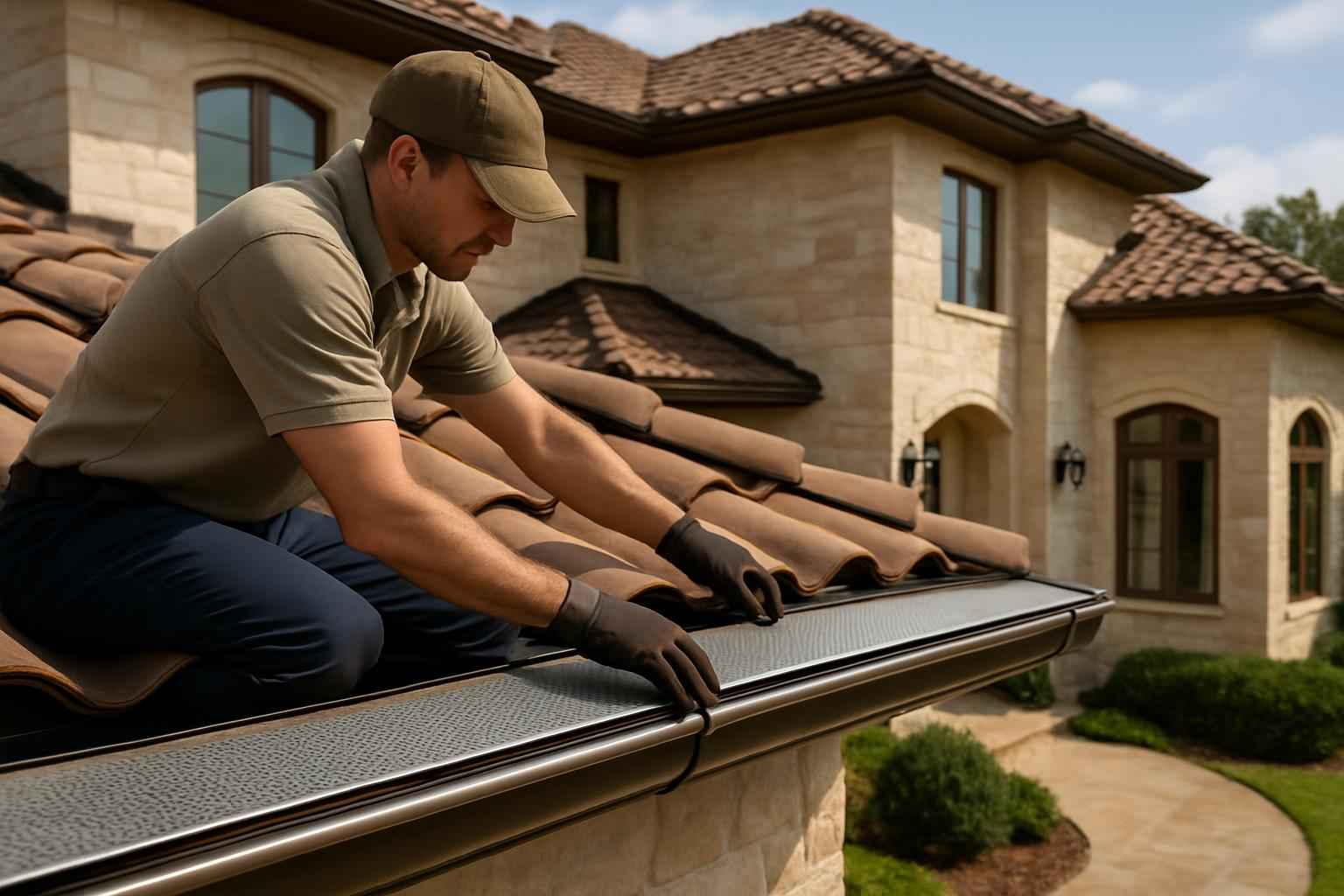 Gutter Screen Installation Service in Waring TX