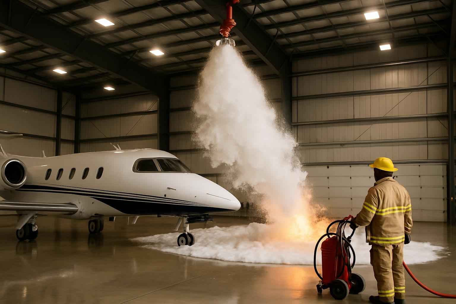 Hangar Fire Suppression Service in Harper TX