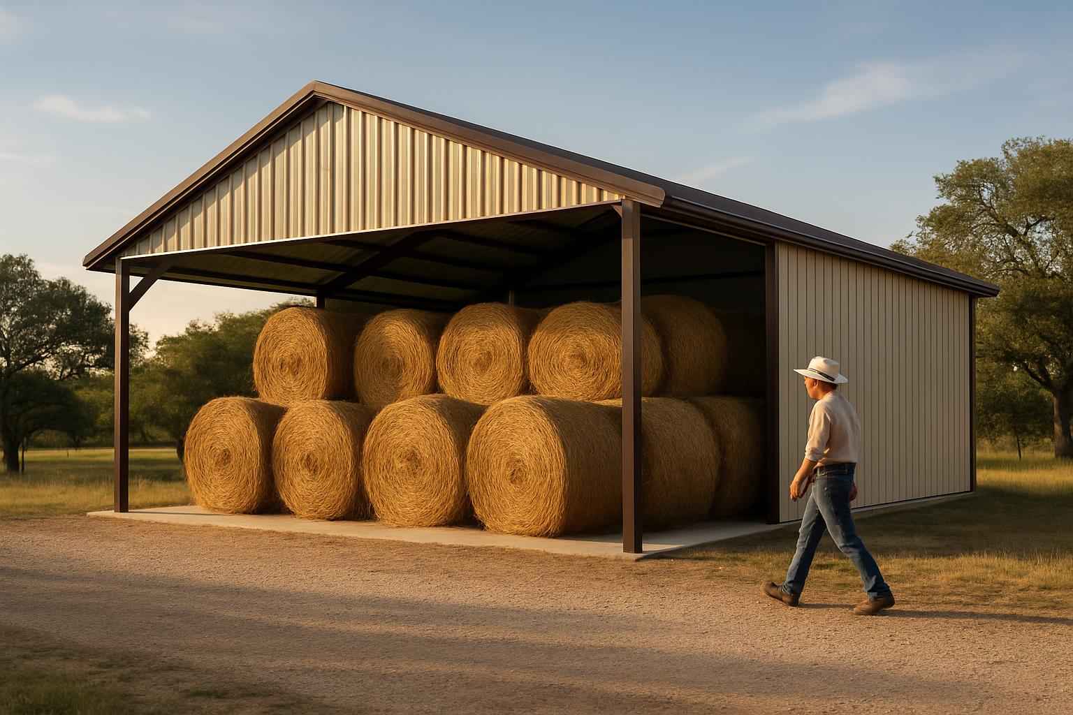 Hay Storage Building Contractor in Comfort TX