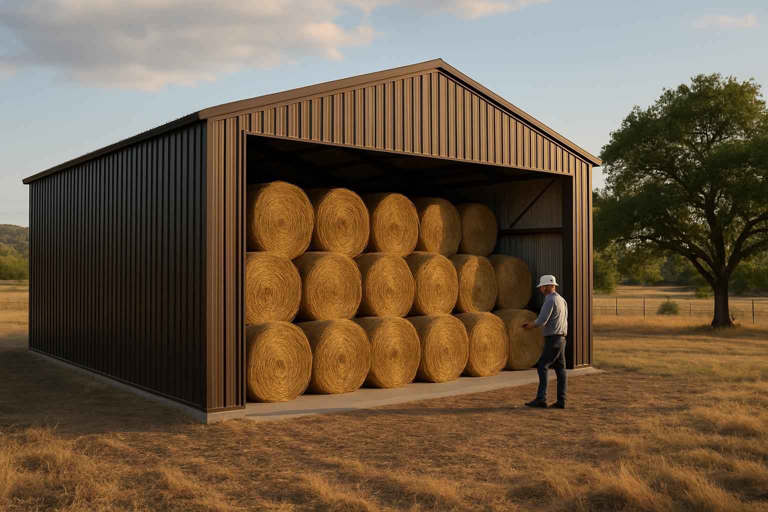 Hay Storage Building Contractor in Sisterdale TX