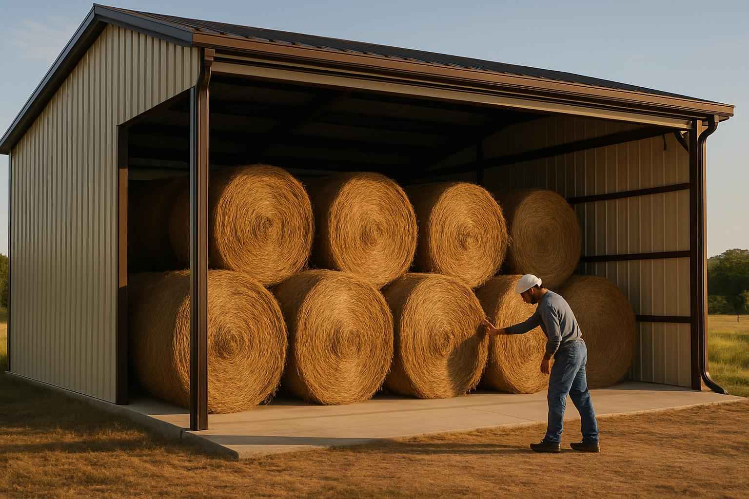 Hay Storage Building Contractor in Waring TX